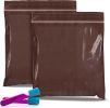 Amber Zipper Bags 8 x 8. Pack of 100 Seal Top Poly Plastic Bags 8x8 Thickness 3 Mil Resealable Bags for Storing Transporting UV Safety Bags for Electr